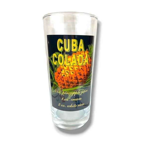 Tiki Retro Style Havana 14 oz High Ball Glasses - Picture 4 of 6
